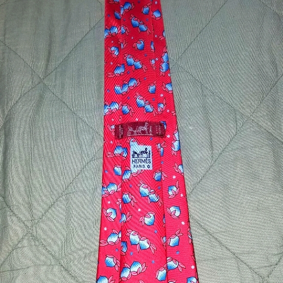 Vintage Hermes 100% Silk Tie - Picture 1 of 3
